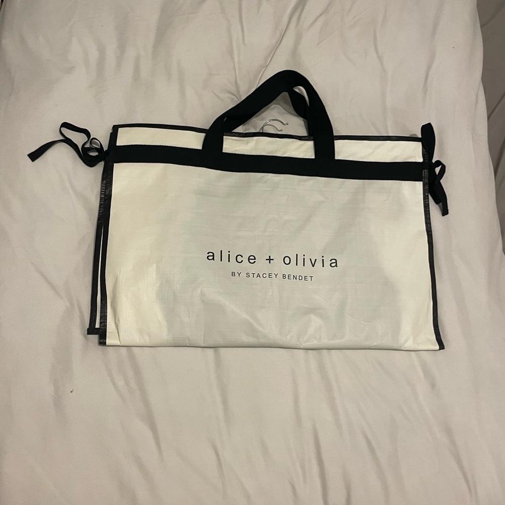 ALICE + OLIVIA 
COLEY FEATHER TRIM MINI DRESS - Picture 8 of 8